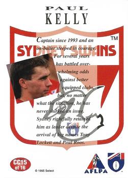 1995 Select AFL - Club Captain #CC15 Paul Kelly Back